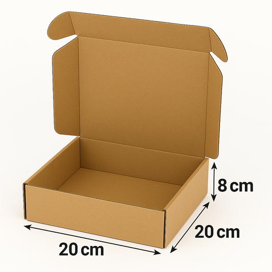 Boite E-commerce Kraft - 20x20x8 cm