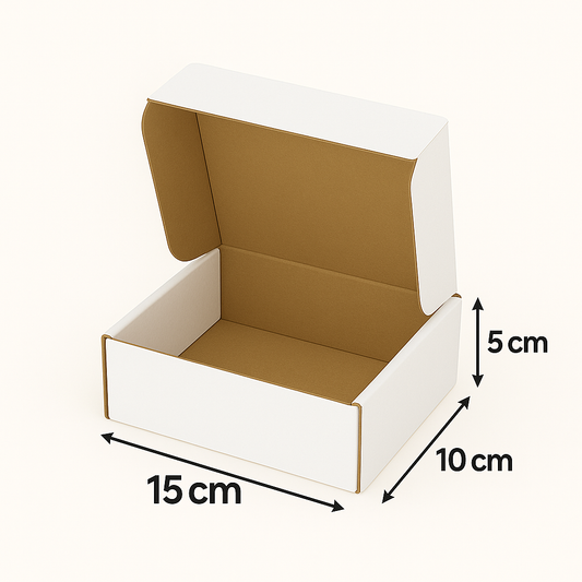Boite E-commerce Blanc - 15x10x5 cm