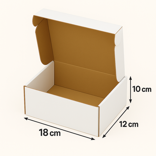 Boite E-commerce Blanc - 18x12x10 cm