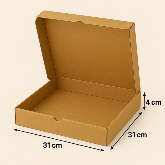 Boite Pizza Kraft -31x31x4 cm