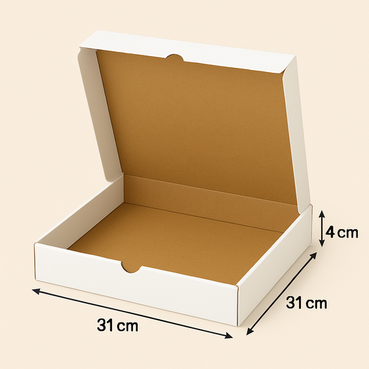 Boite Pizza Blanc -31x31x4 cm