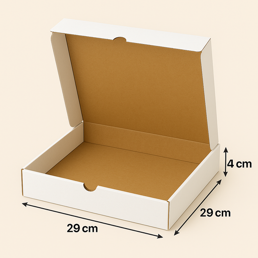 Boite Pizza Blanc -29x29x4 cm