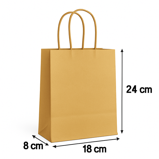 Sac Doré - 18x24x8 cm