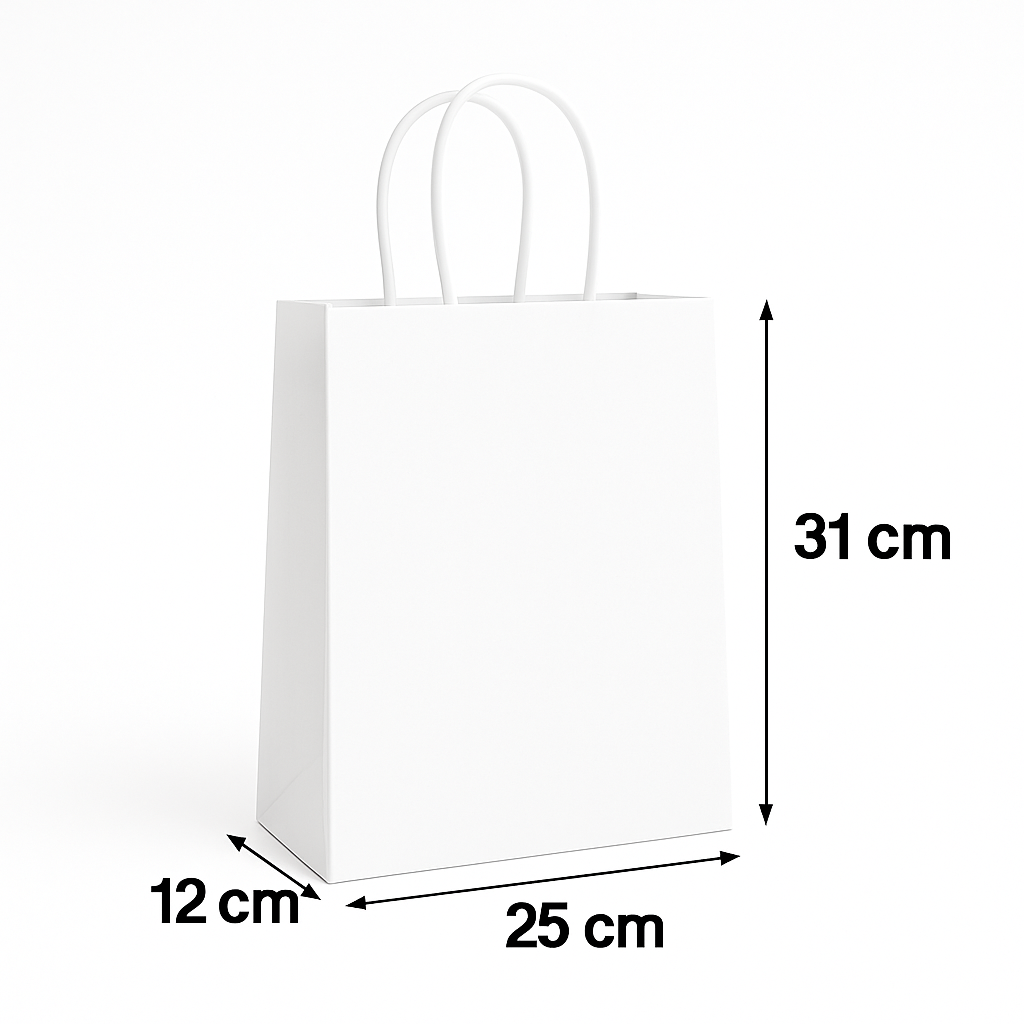 Sac Blanc - 25x31x12 cm